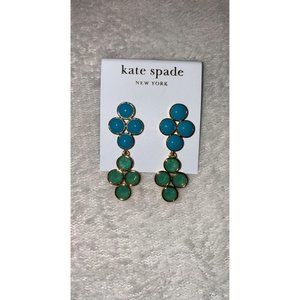 NWT Kate Spade Blue Translucent Chandelier Earring
